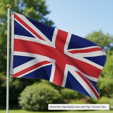 Large Union Jack Flag Coronation Party Supplies Great Britain GB UK 5 x 3FT