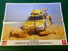 CITROEN ZX 1991 PARIS DAKAR RALLY ARI VATANEN POSTER 42 CM BY 47 CM FILE 52