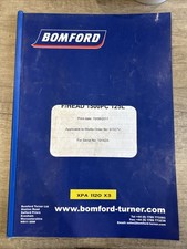 Bomford Parts Manual For F/Head 1500pc 125L