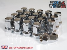 20 x Chrome Hex Wheel Nuts Fits Ford Mondeo ST220 with Aftermarket Alloys