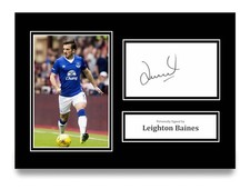 Leighton Baines Signed A4
