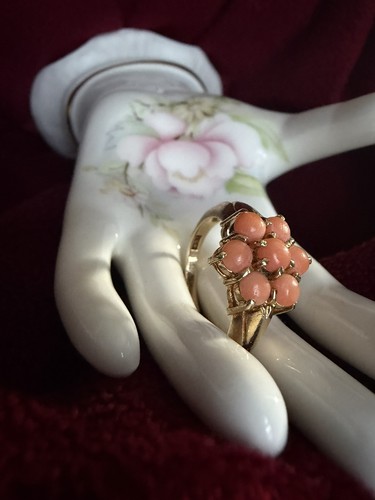 Vintage 9ct gold - 9ct, cluster
