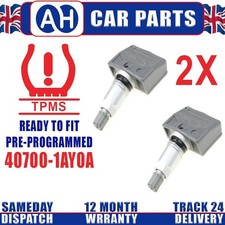 2X Pre-coded TPMS Tire Presure Sensor For RENAULT Espace Laguna NISSAN GTR 09-15
