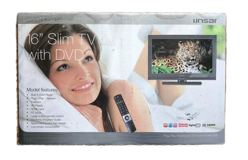 Linsar slim dvd combi - 16",