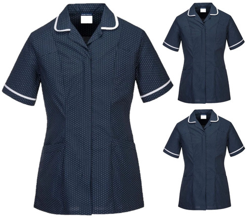Healthcare navy polka dot - navy,