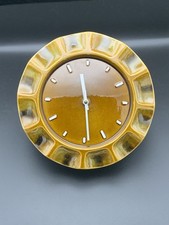 Vintage Retro METAMEC CERAMIC WALL CLOCK by HONITON POTTERY Mid Century MCM