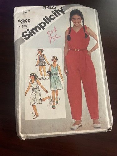 Simplicity 5466 vintage girls - simplicity,