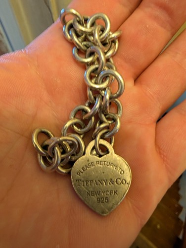 Solid silver tiffany chain - silver,