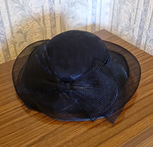 Women black wide brim - black,