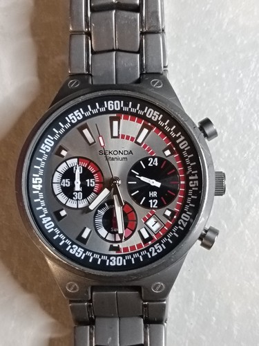 Mens sekonda chronograph watch - chronograph,