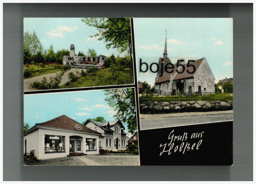 Postcard holßel near midlum - holßel,