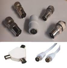 TV AERIAL COAX CONNECTORS