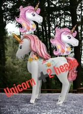 46''Giant Unicorn + 2heads 3D