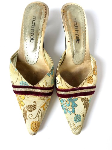 Vintage moda pelle - in, brocade