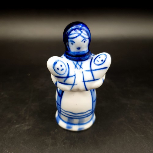 Gzhel ussr hand painted - ussr, hand-painted