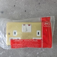 MK Socket Brass Double