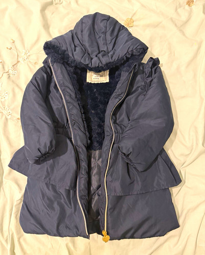 Chic girls blue hooded - le,