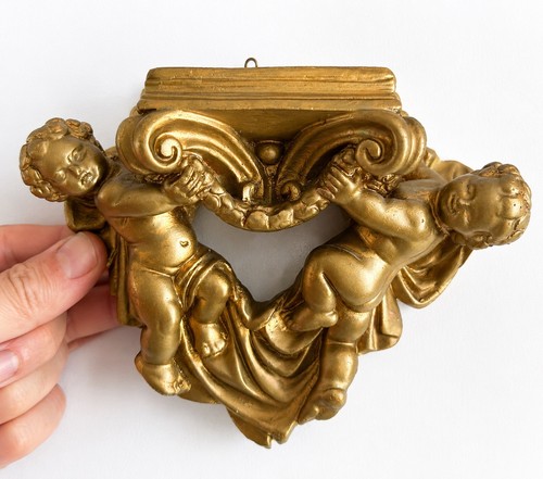 Vintage cherub plaster - cherub, wall