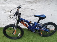 Raleigh Max Kids Mountain Bike Blue 16" Wheels Gears Suspension