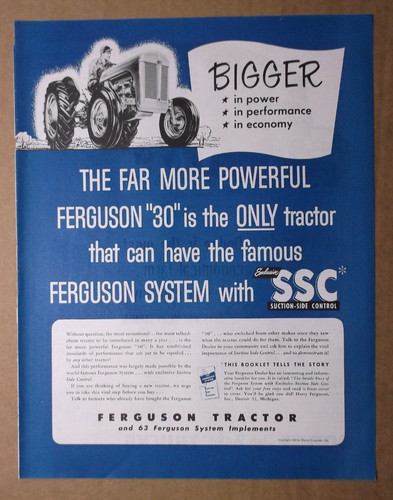 1952 ferguson tractor magazine - 1952,