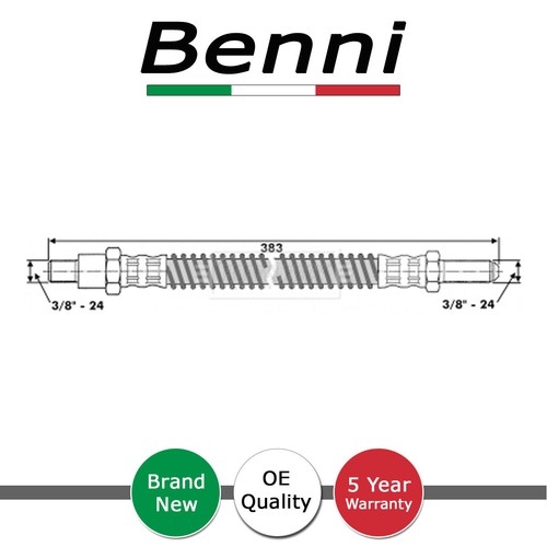 Brake hose front benni fits - front,