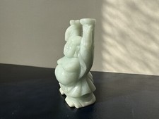 One White Jadeite / Jade Type Hardstone Carved Chinese Buddha Sculpture (2 of 2)