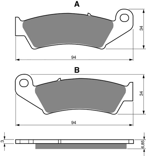 Brake disc pads - pads, goldfren