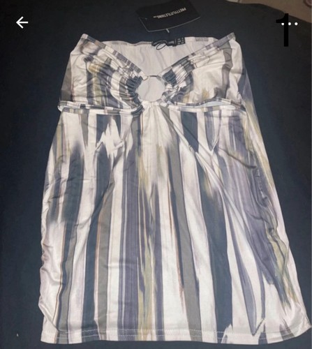 Striped detail skirt - detail,