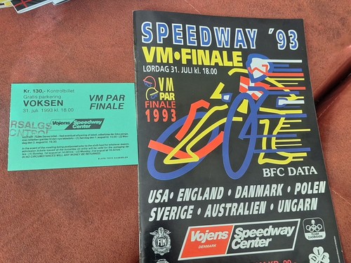 Speedway 1993 vojens - 31/7/1993,