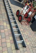 Ladder ~ Industrial 14-Rung / Extension Ladder / Grey / 12ft (364cm) ~ USED