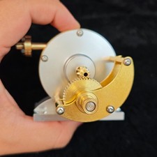 Mini Steam Turbine Engine with Deceleration Gear Set Brass Aluminum Model 1:5.5