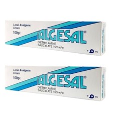 Algesal Local Analgesic Cream -100g x 2 (Pain Relief Cream) -