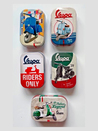 Vespa scooter tin and mints - scooter,