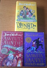 David Walliams Joblot Of 3 Books - Awful Auntie, The Blunders & Gangsta Granny..