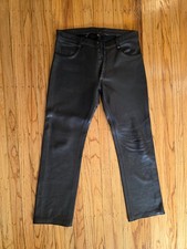 Black Leather Pants, Mens