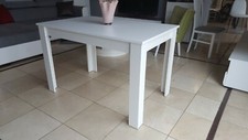 White extending dining table