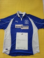 Matchworn Everton Shirt 00/01