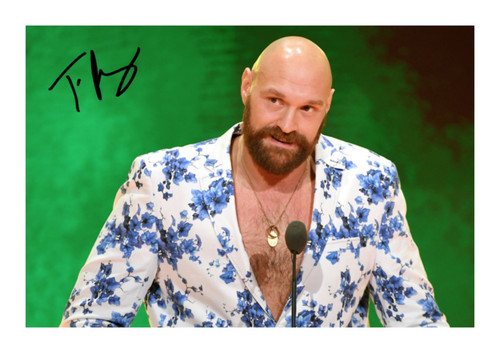 Tyson fury signed photo print - tyson,