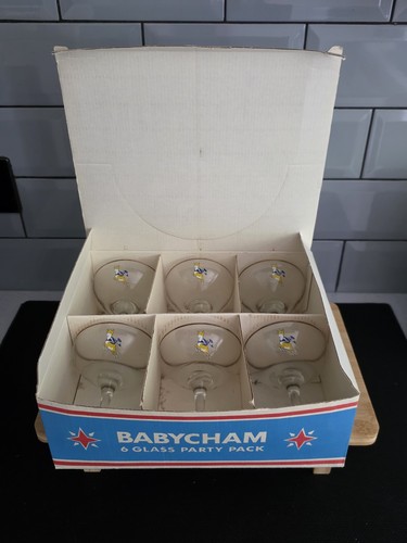 Babycham glasses party - glasses,