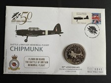 (10) PNC Coin Cover.  Flown On CHIPMUNK, Battle Of Britain Memorial Flight 2007