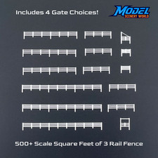 3 Rail Fence 500' + 4 Gates -