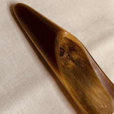 Vintage Scottish Shoehorn – Natural Bovine Horn – 20cm – Hand Made in Scotland