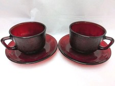 x2 Arcoroc Classique Ruby Red