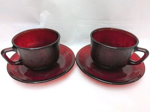 Arcoroc classique ruby red - x2,