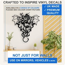 Tribal Dragon Vinyl Wall Decal