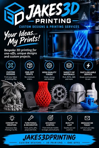 Jakes3dprinting custom - jakes3dprinting, 3d