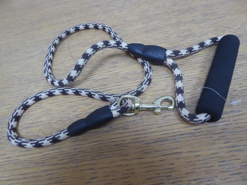 Dog leads brown white - leads, brown/white