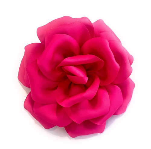 Large rose fascinator satin - large,