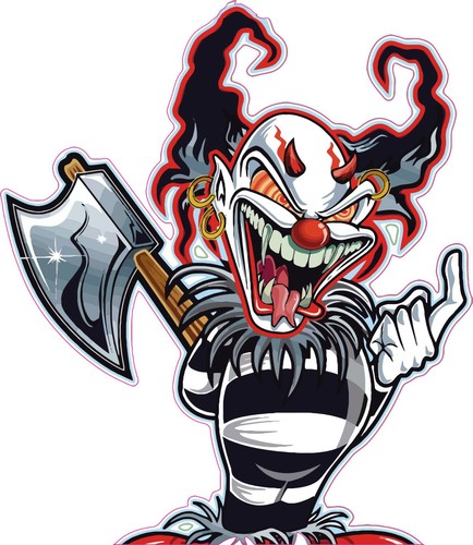 Evil clown car van lorry - evil, clown,