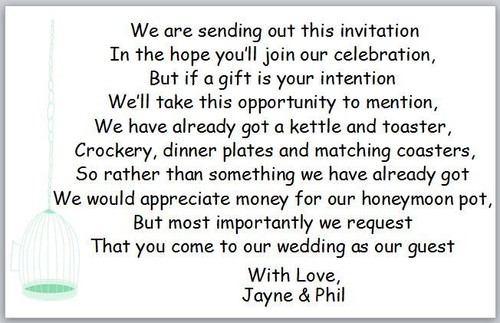 Wedding poem cards - poem,